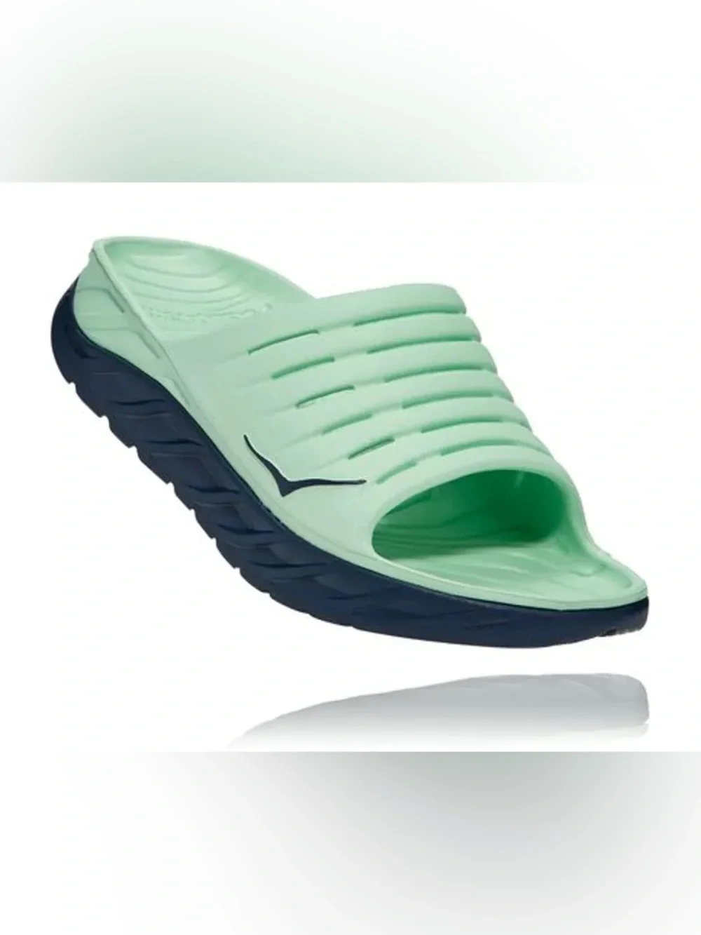Hoka One One Mint Green Ora Recovery Slides Size 9 Men's